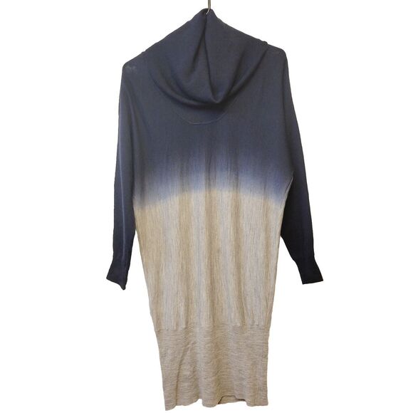 BCBG MAXAZARIA 100% Merino Wool Ombre Slimming Sz XS Tunic Sweater - Picture 1 of 9